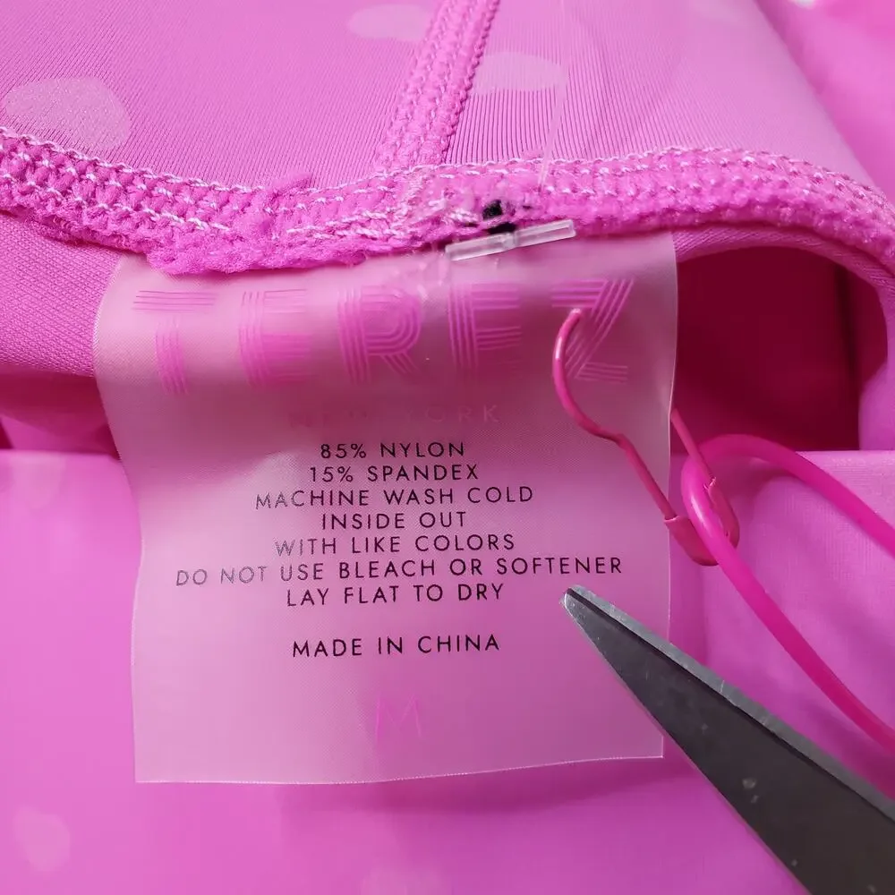 Terez Women's Size M NWT Heart Foil Uplift Leggings Pink - Picture 6 of 6